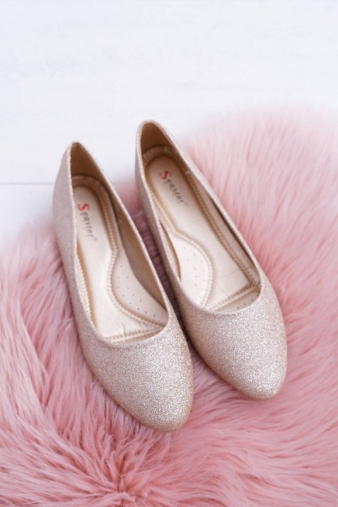 Baleriny Model Tiffy CC200P Gold - Step in style Baleriny Model Tiffy CC200P Gold - Step in style