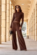 Bluzka Model Darby BRA BLU0188 Brown - Roco Fashion