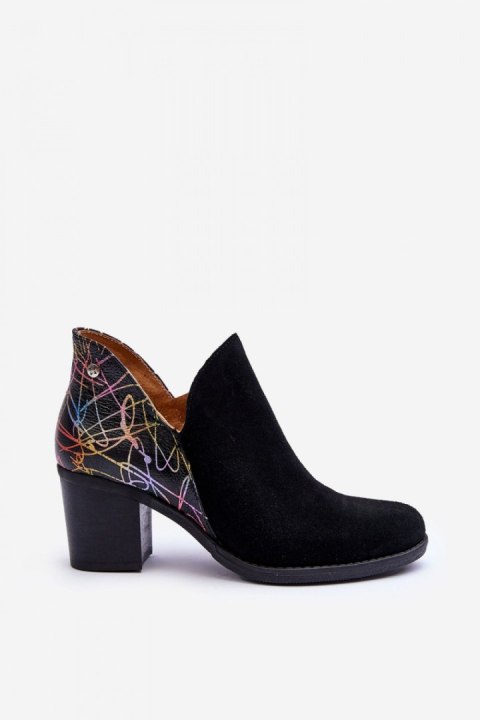 Botki Model Maciejka 04492-99 Black Skóra - Step in style Botki Model Maciejka 04492-99 Black Skóra - Step in style