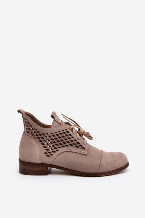 Botki Model Zazoo 2878/024 Beige - Step in style Botki Model Zazoo 2878/024 Beige - Step in style