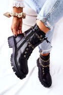 Botki workery Model Caleanor H21-71 BLK Black - Step in style