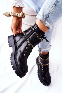 Botki workery Model Caleanor H21-71 BLK Black - Step in style