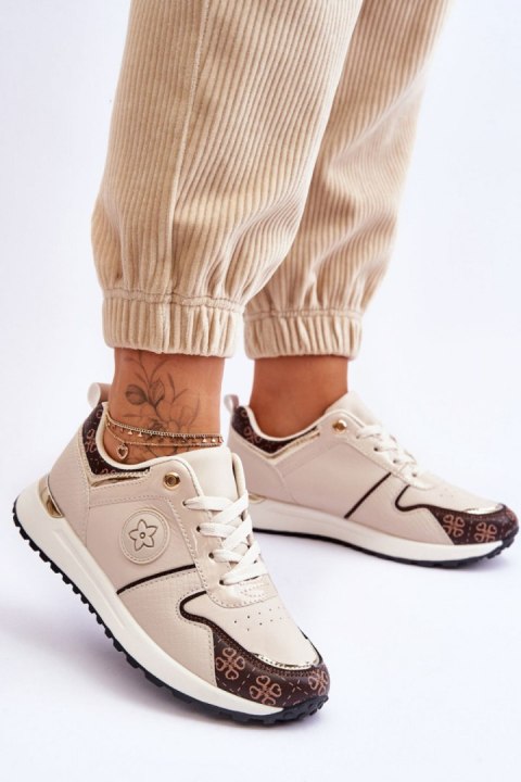 Buty Sportowe Model Rachel US6 Beige/Brown - Step in style Buty Sportowe Model Rachel US6 Beige/Brown - Step in style