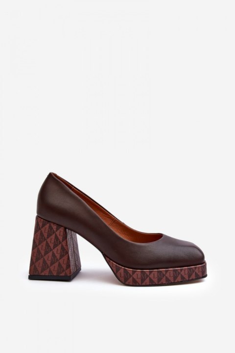Czółenka Model Laura Messi 259/236-820 Brown - Step in style Czółenka Model Laura Messi 259/236-820 Brown - Step in style