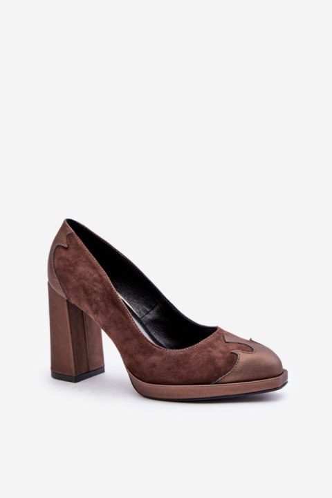 Czółenka Model Laura Messi 2702 Brown - Step in style Czółenka Model Laura Messi 2702 Brown - Step in style