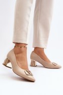 Czółenka Model Laura Messi 2740/248-829 Beige - Step in style