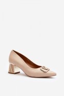 Czółenka Model Laura Messi 2740/248-829 Beige - Step in style