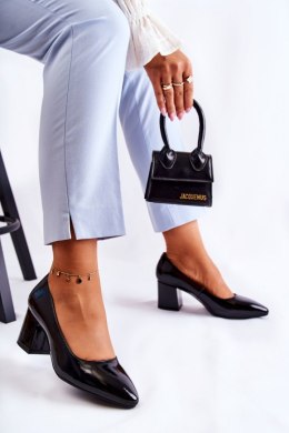 Czółenka Model Sergio Leone PB411 Black Lakier - Step in style