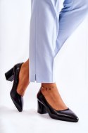 Czółenka Model Sergio Leone PB411 Black Lakier - Step in style