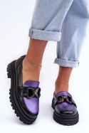 Loafersy Model Elkiza 2692 173-805 Black/Violet - Step in style