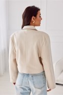 Marynarka Model Juliet BEZ ZAK0017 Beige - Roco Fashion