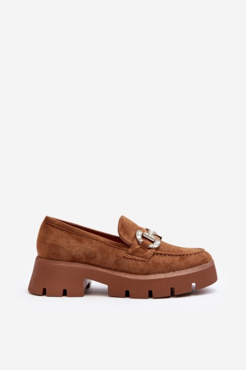 Mokasyny Model Ellise G422 Camel - Step in style Mokasyny Model Ellise G422 Camel - Step in style