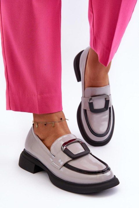 Mokasyny Model Fidodia 63503 Grey - Step in style Mokasyny Model Fidodia 63503 Grey - Step in style