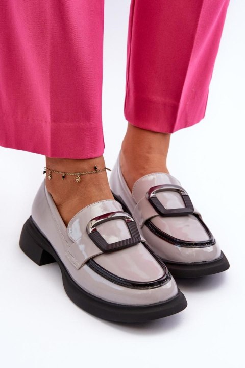 Mokasyny Model Fidodia 63503 Grey - Step in style Mokasyny Model Fidodia 63503 Grey - Step in style