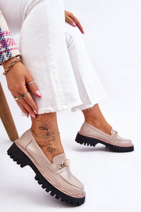 Mokasyny Model Ronin MR-X351 Beige - Step in style Mokasyny Model Ronin MR-X351 Beige - Step in style