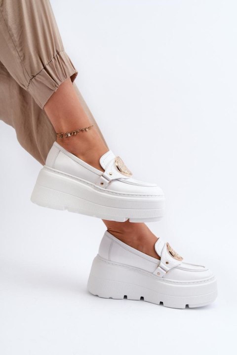 Mokasyny Model Zazoo 3458 White - Step in style Mokasyny Model Zazoo 3458 White - Step in style