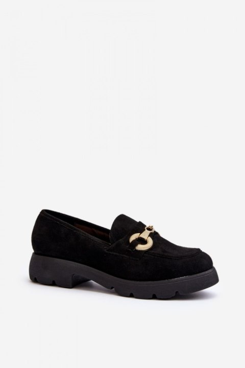 Mokasyny Modele Railenes 8716 Black - Step in style Mokasyny Modele Railenes 8716 Black - Step in style
