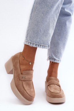 Półbuty Model Afnira NS382P Beige - Step in style