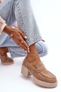 Półbuty Model Afnira NS382P Beige - Step in style