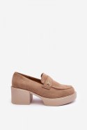 Półbuty Model Afnira NS382P Beige - Step in style