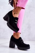 Półbuty Model Harmell 20097 Black Zamsz - Step in style