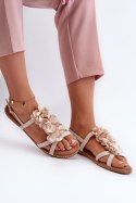 Sandały Model Abidina JL85 Beige - Step in style