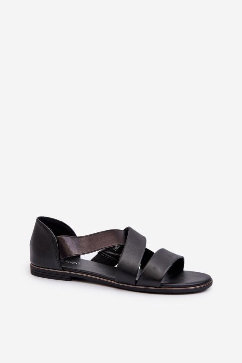 Sandały Model Apulia 21SD35-3882 Black - Step in style Sandały Model Apulia 21SD35-3882 Black - Step in style