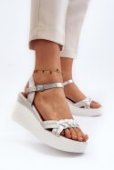 Sandały Model Esinna PS19 Silver - Step in style