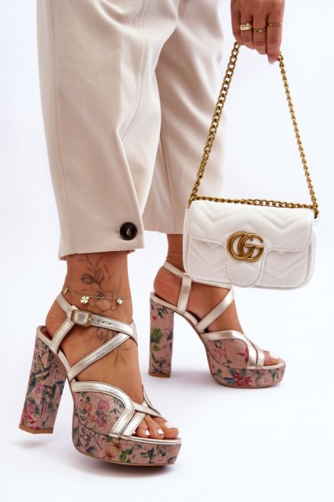 Sandały Model Maciejka 06084-25 Gold - Step in style Sandały Model Maciejka 06084-25 Gold - Step in style