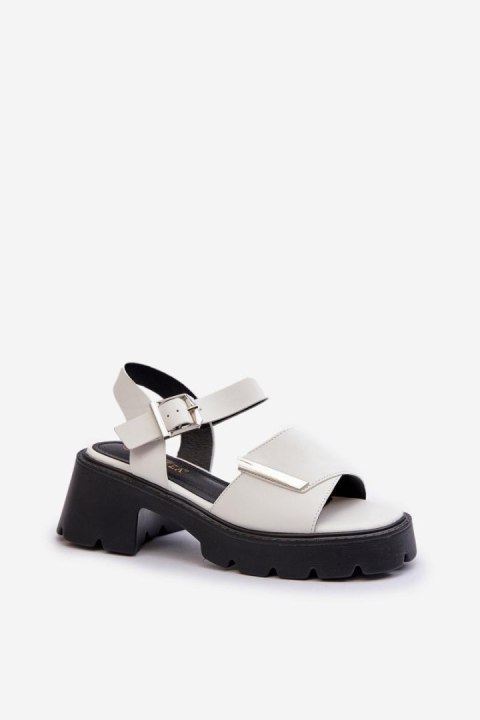 Sandały Model Vinceza 36257 White - Step in style Sandały Model Vinceza 36257 White - Step in style