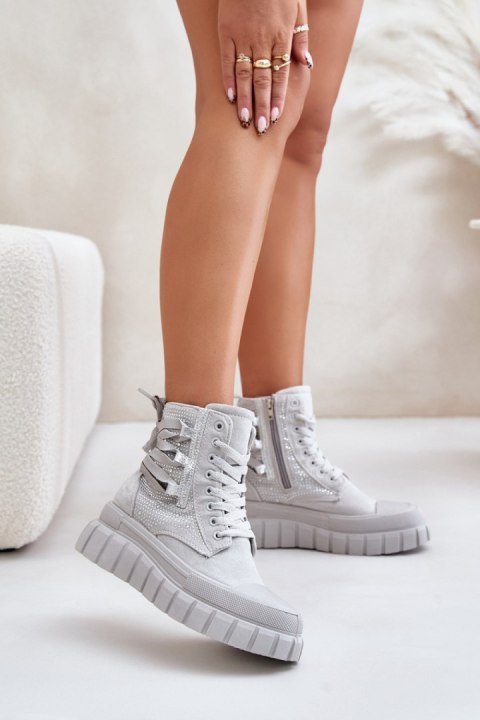 Trampki Model Zaidria EV-337 Grey - Step in style Trampki Model Zaidria EV-337 Grey - Step in style