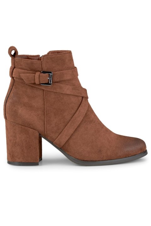 Botki Model 260037FX-SU Brown - PRIMO Botki Model 260037FX-SU Brown - PRIMO