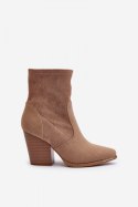Botki Model Sanile A5619-63 Khaki - Step in style