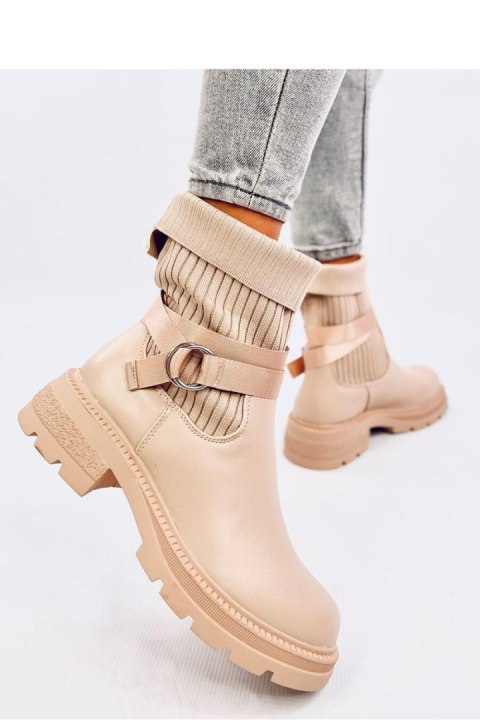 Botki z elastyczną cholewką SHAFFER KHAKI - Inello Botki z elastyczną cholewką SHAFFER KHAKI - Inello