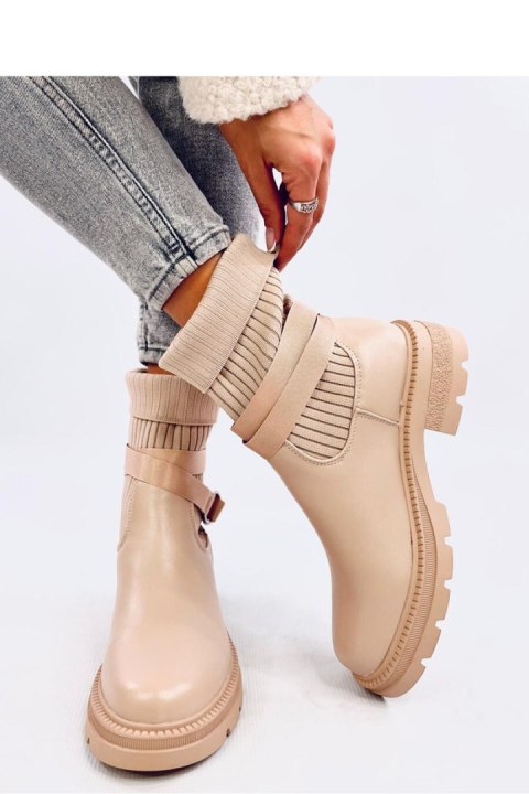 Botki z elastyczną cholewką SHAFFER KHAKI - Inello Botki z elastyczną cholewką SHAFFER KHAKI - Inello
