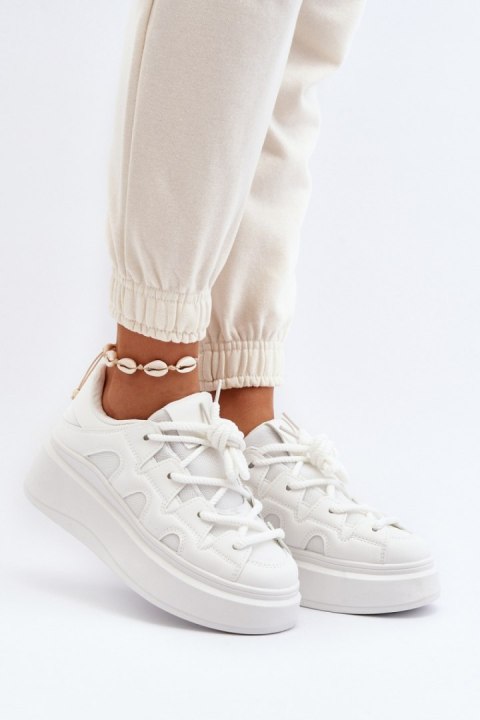 Buty Sportowe Model Vinali 55-22 White - Step in style Buty Sportowe Model Vinali 55-22 White - Step in style