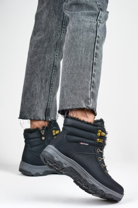 Buty Trekkingowe Model 1696-1B Black - PRIMO Buty Trekkingowe Model 1696-1B Black - PRIMO