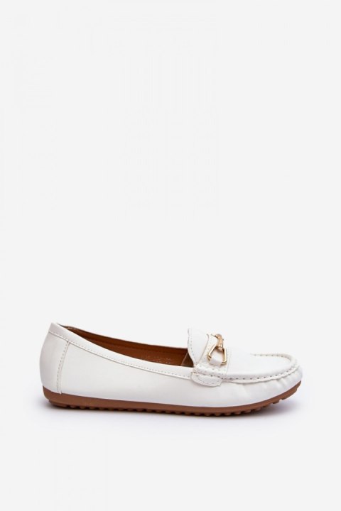 Mokasyny Model Ainslee NN22-986 White - Step in style Mokasyny Model Ainslee NN22-986 White - Step in style