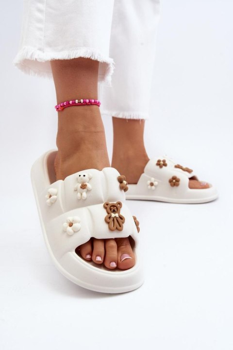Sandał Klapki Model Cambrina BG160 White - Step in style Sandał Klapki Model Cambrina BG160 White - Step in style