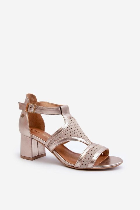 Sandały Model Maciejka 06459-25 Beige/Gold - Step in style Sandały Model Maciejka 06459-25 Beige/Gold - Step in style