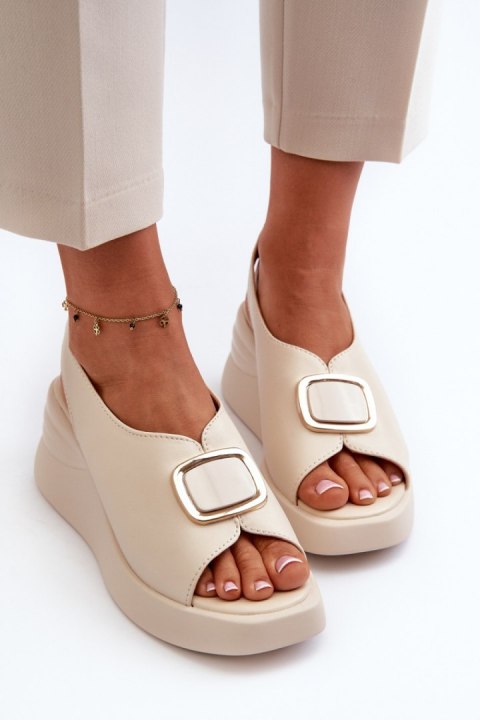 Sandały Model Salvania 24SD08-6865 Beige - Step in style Sandały Model Salvania 24SD08-6865 Beige - Step in style