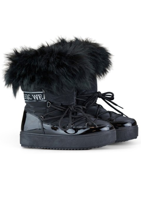 Śniegowce Model 5705-1B Black - PRIMO Śniegowce Model 5705-1B Black - PRIMO