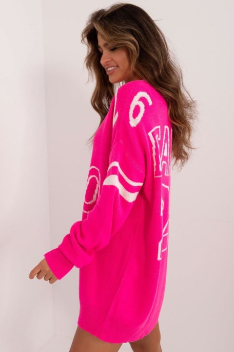 Sweter Damski Model BA-SW-0558.28 Fluo Pink - Badu Sweter Damski Model BA-SW-0558.28 Fluo Pink - Badu