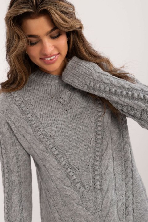 Sweter Damski Model BA-SW-0574.44 Grey - Badu Sweter Damski Model BA-SW-0574.44 Grey - Badu