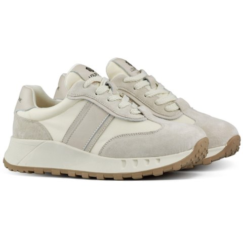 Beżowe sneakersy damskie skórzane sportowe buty damskie - 39 Primohurt Beżowe sneakersy damskie skórzane sportowe buty damskie - 39 Primohurt