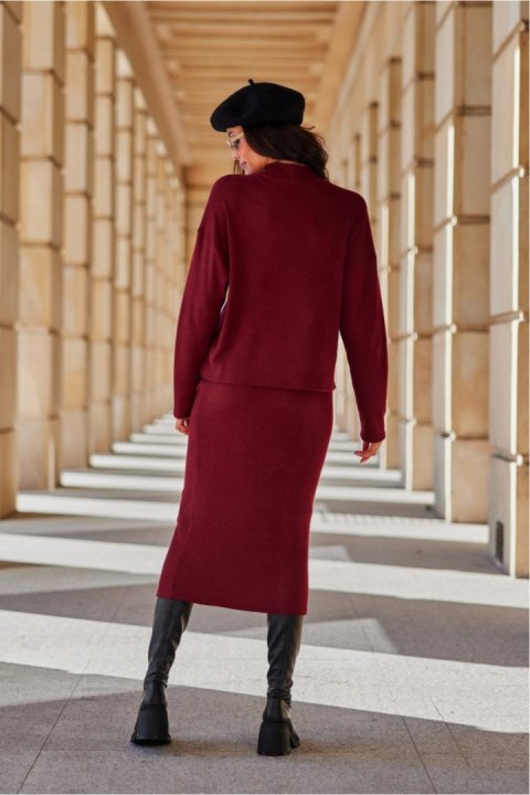 Bluzka Model Lydia BOR BLU0168 Bordo - Roco Fashion Bluzka Model Lydia BOR BLU0168 Bordo - Roco Fashion