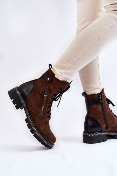Botki Model Laura Messi 2508 Brown - Step in style Botki Model Laura Messi 2508 Brown - Step in style