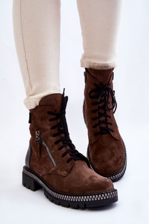 Botki Model Laura Messi 2508 Brown - Step in style Botki Model Laura Messi 2508 Brown - Step in style