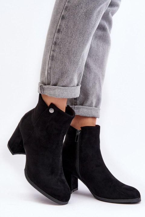 Botki Model Selela 23ZSSQ6936-11 Black - Step in style Botki Model Selela 23ZSSQ6936-11 Black - Step in style