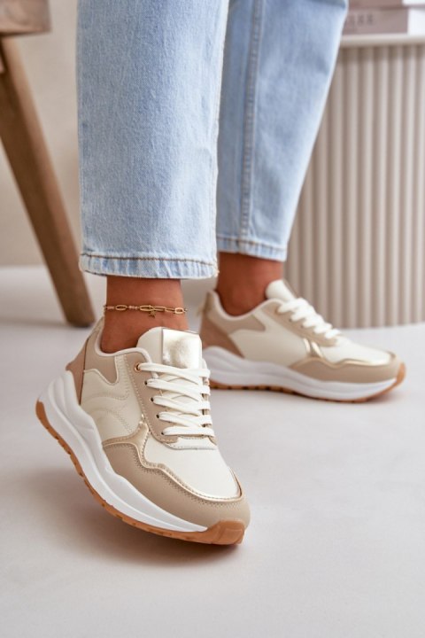 Buty Sportowe Model Issatta C2157 Beige - Step in style Buty Sportowe Model Issatta C2157 Beige - Step in style